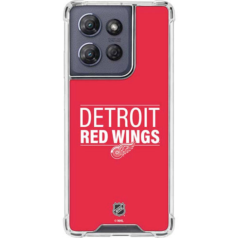 NHL Detroit Red Wings Lineup Moto G Play 5G (2025) Clear Case